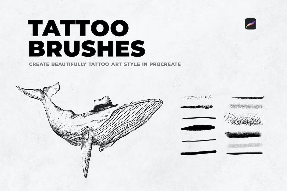 12 Tattoo Art Procreate Brushes