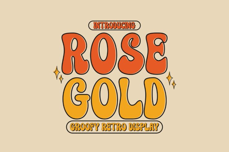 View Information about Rose Gold Groovy Font
