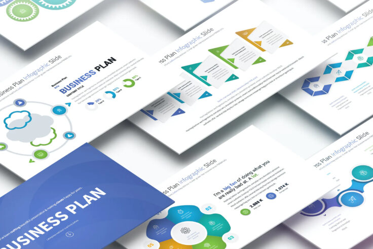View Information about Business Plan Infographics Slides