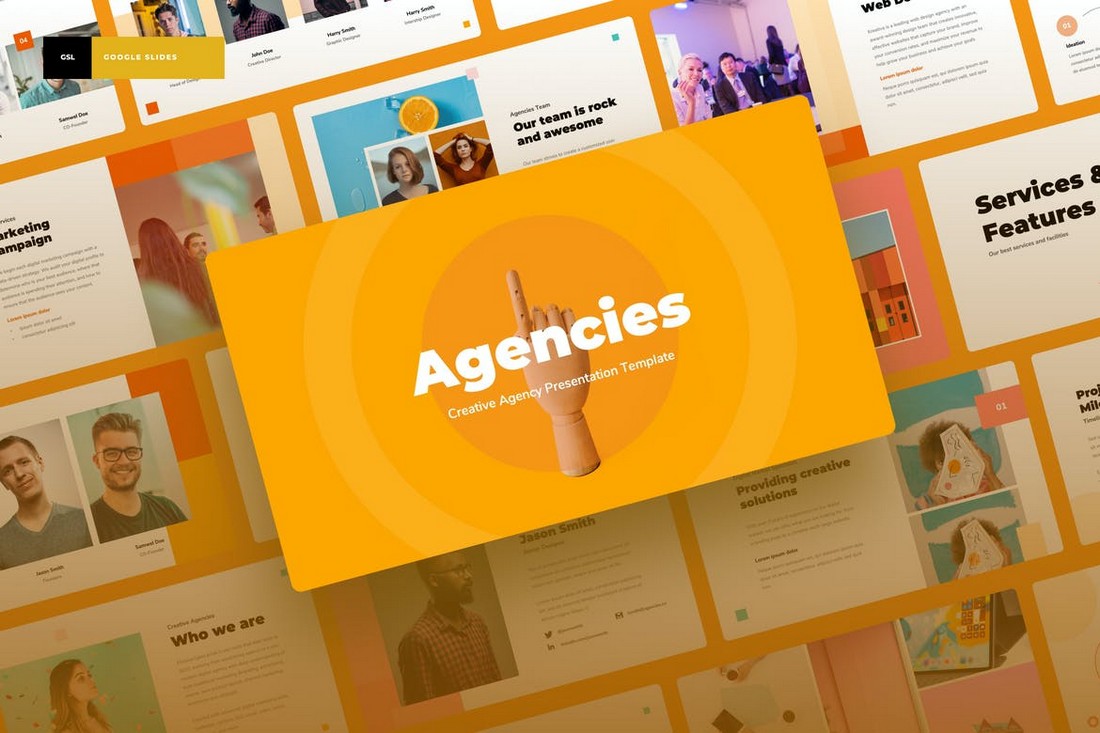 Agencies - Creative Agency Google Slides Template