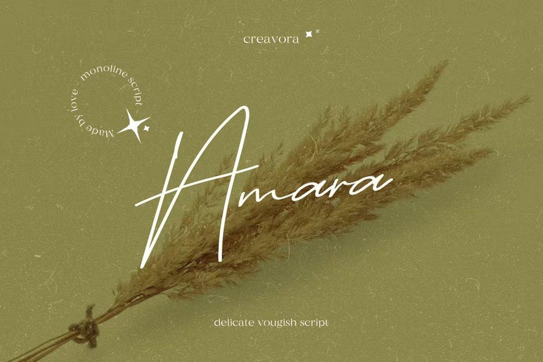 Amara - Aesthetic Script Font