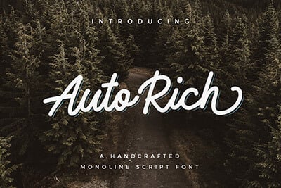 AutoRich Monoline Script