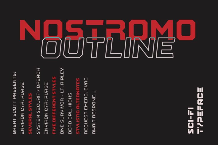 View Information about Nostromo Classic Font