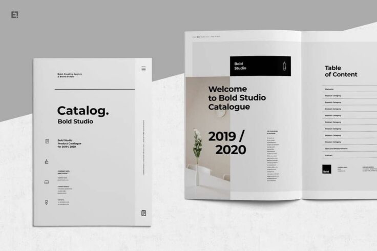 View Information about Bold Catalog Brochure Template