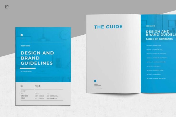 View Information about Brand Manual Brochure Template
