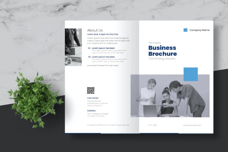 View Information about Clean Bi-Fold Corporate Brochure