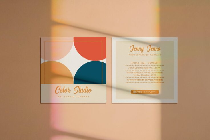 View Information about Studio Design Square Business Card