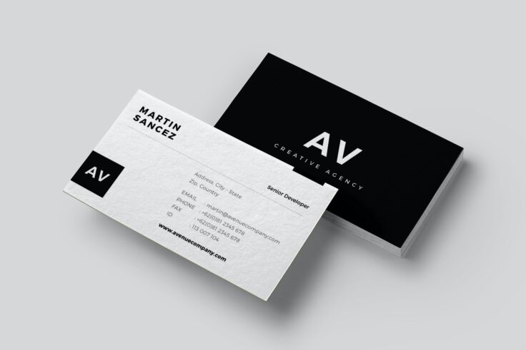 View Information about Textured Minimal Business Card Template
