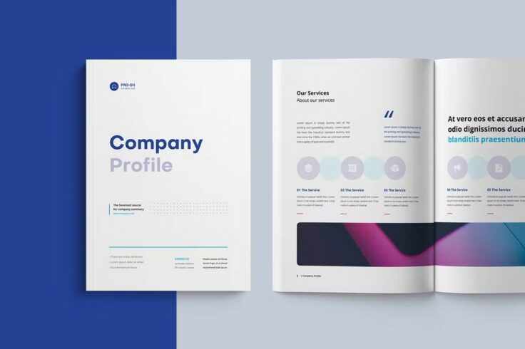 View Information about Clean Company Brochure Template