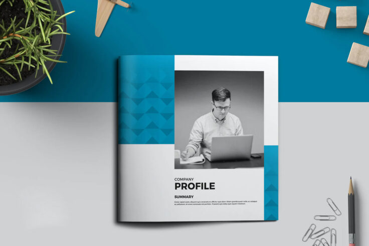 View Information about Square Company Brochure Template