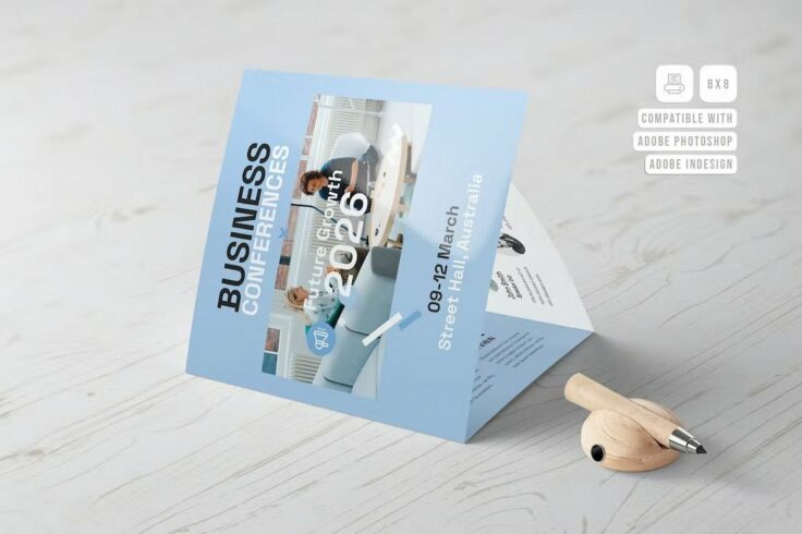 View Information about Conference Square Brochure Template