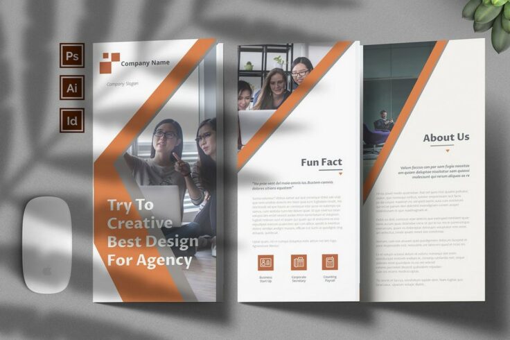 View Information about Corporate Agency Brochure Template