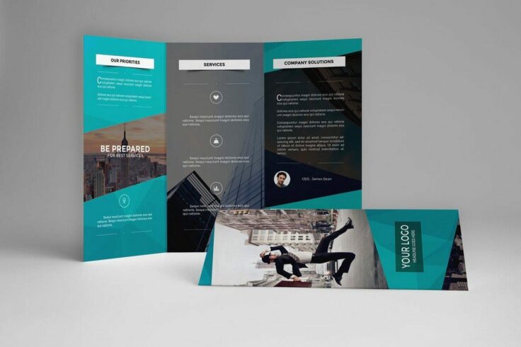 View Information about Teal Brochure Template