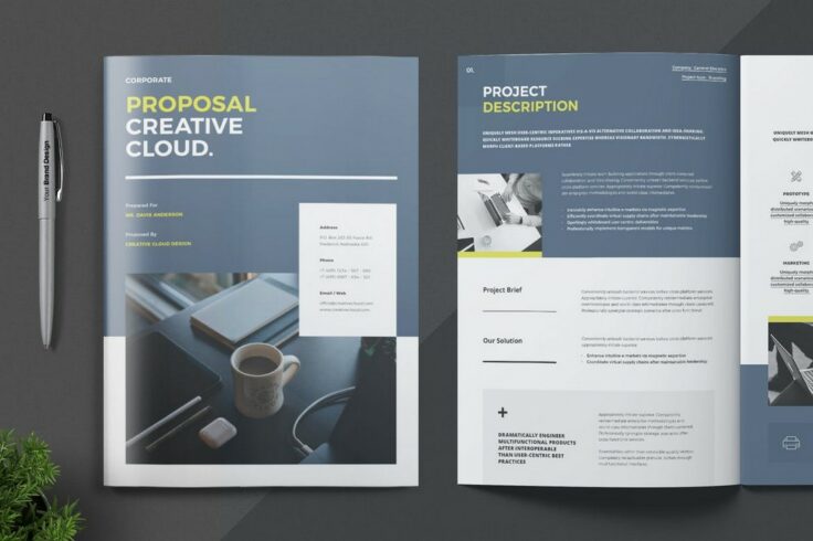 View Information about Corporate Proposal Brochure Template