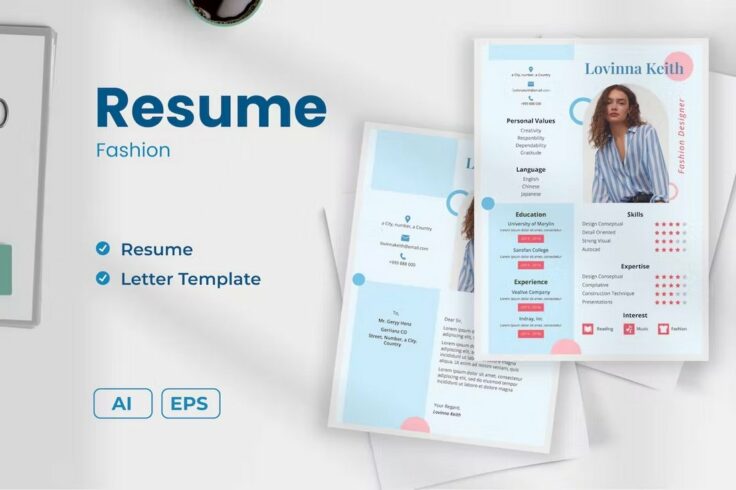 View Information about Creative Fashion Resume Template