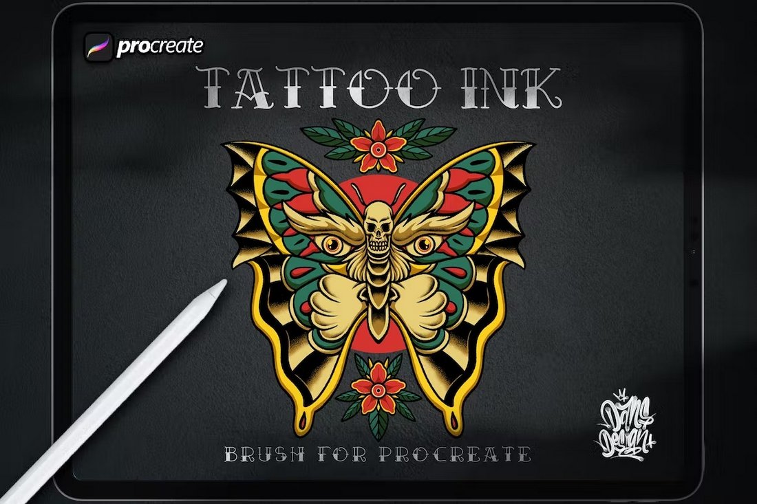Dansdesign Tattoo Ink Brush for Procreate