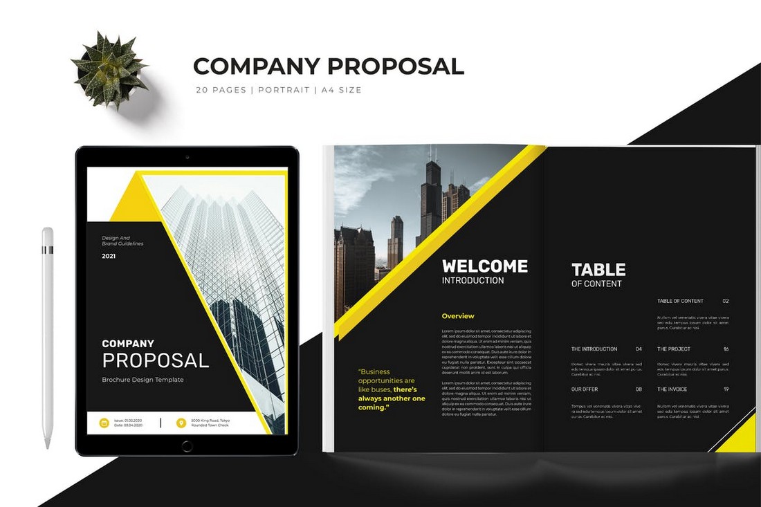 Dark Business Proposal Template for Word