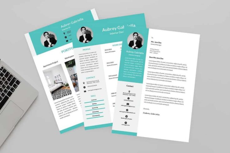 View Information about Teal Resume Template