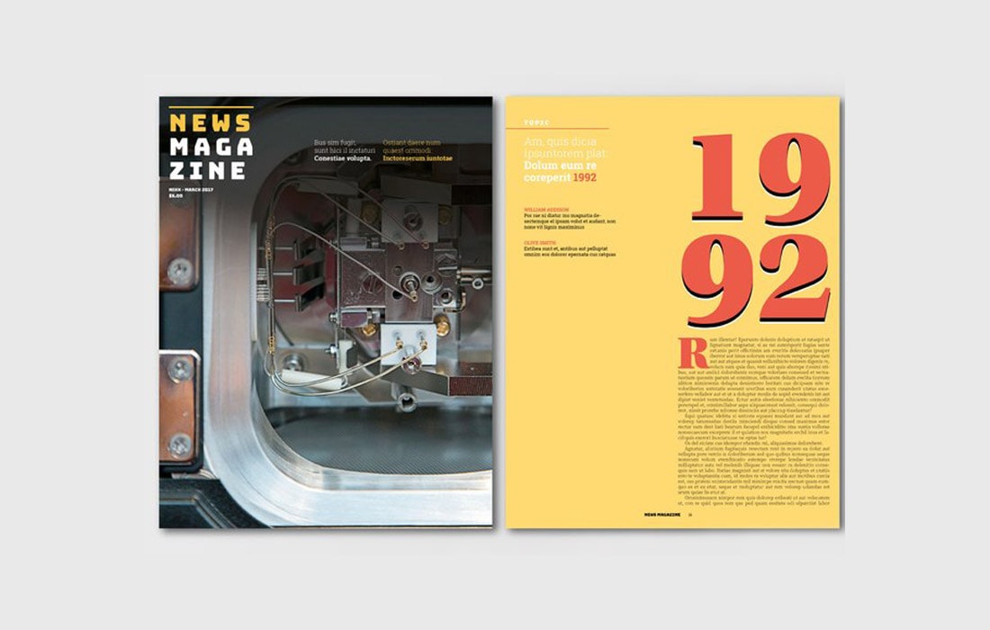 Free Creative InDesign Magazine Template 2