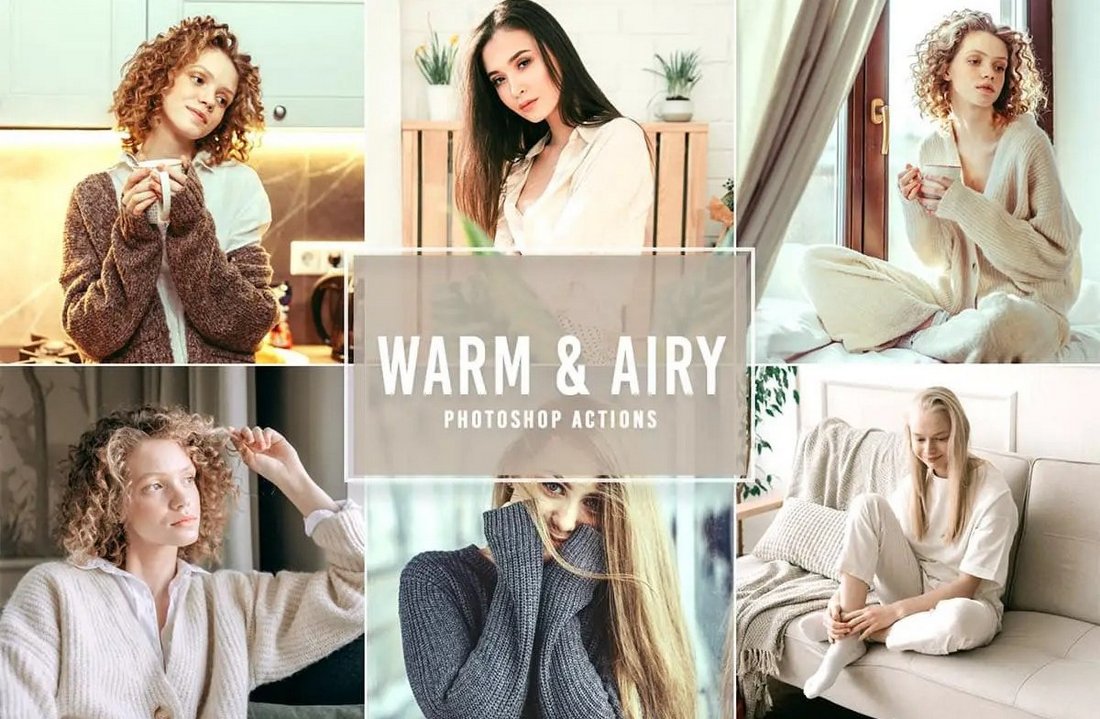 Free Warm & Airy Photoshop Actions