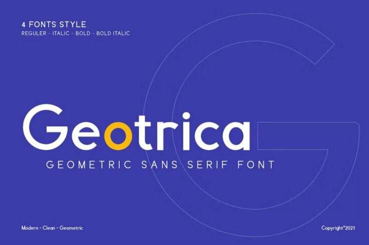 View Information about Geotrica Geometric Font