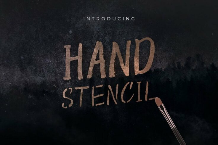 View Information about Hand Stencil Font