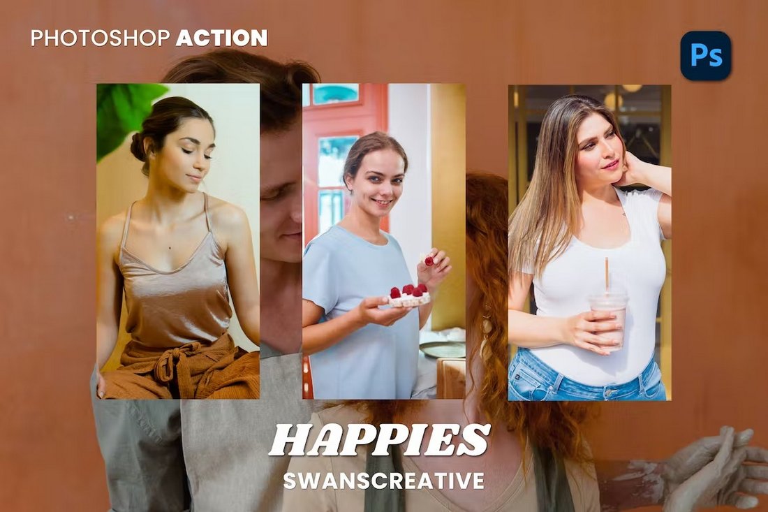 Happies - Bright Portrait Photoshop Action