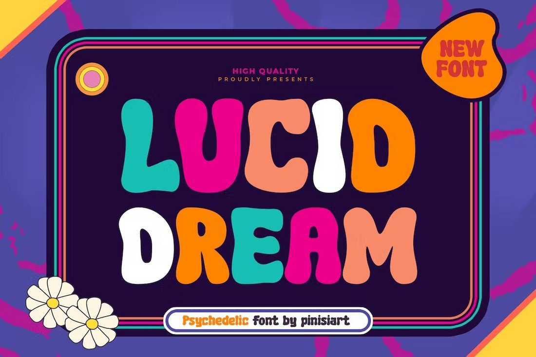 LUCID DREAM - Fun Psychedelic Font