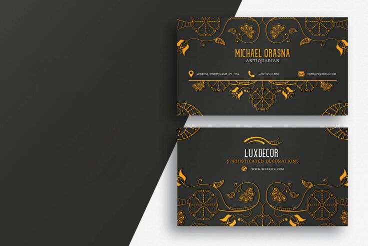 View Information about Luxury Detailed Business Card