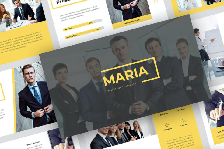 View Information about Maria Pitch Deck Template