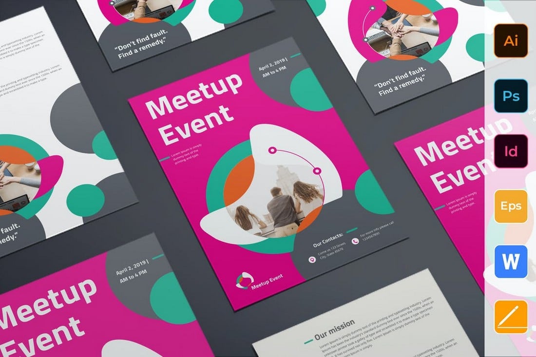 Meetup Event Flyer Word Template