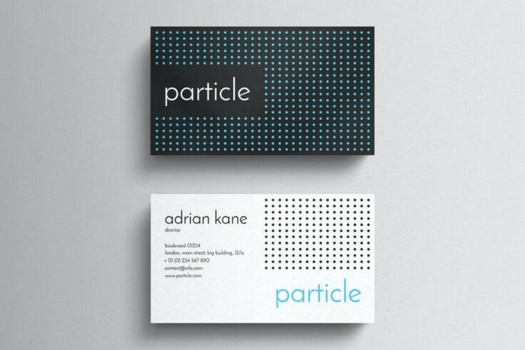 View Information about Particle Business Card Template