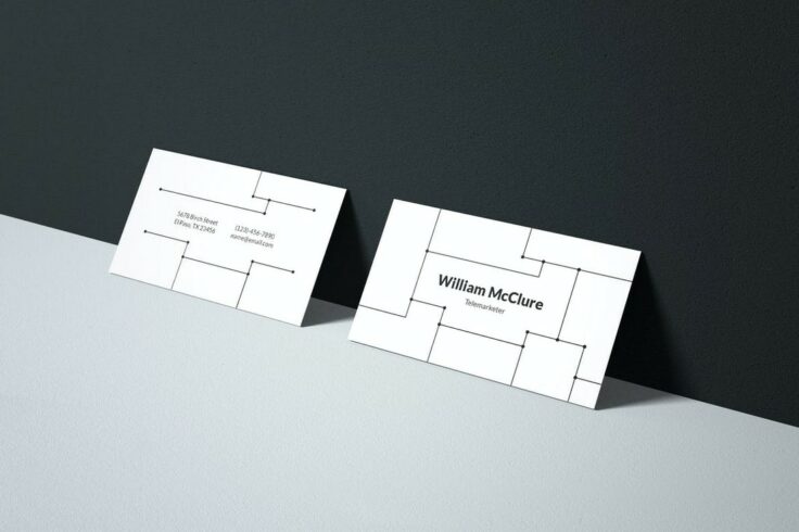 View Information about Dot Grid Business Card