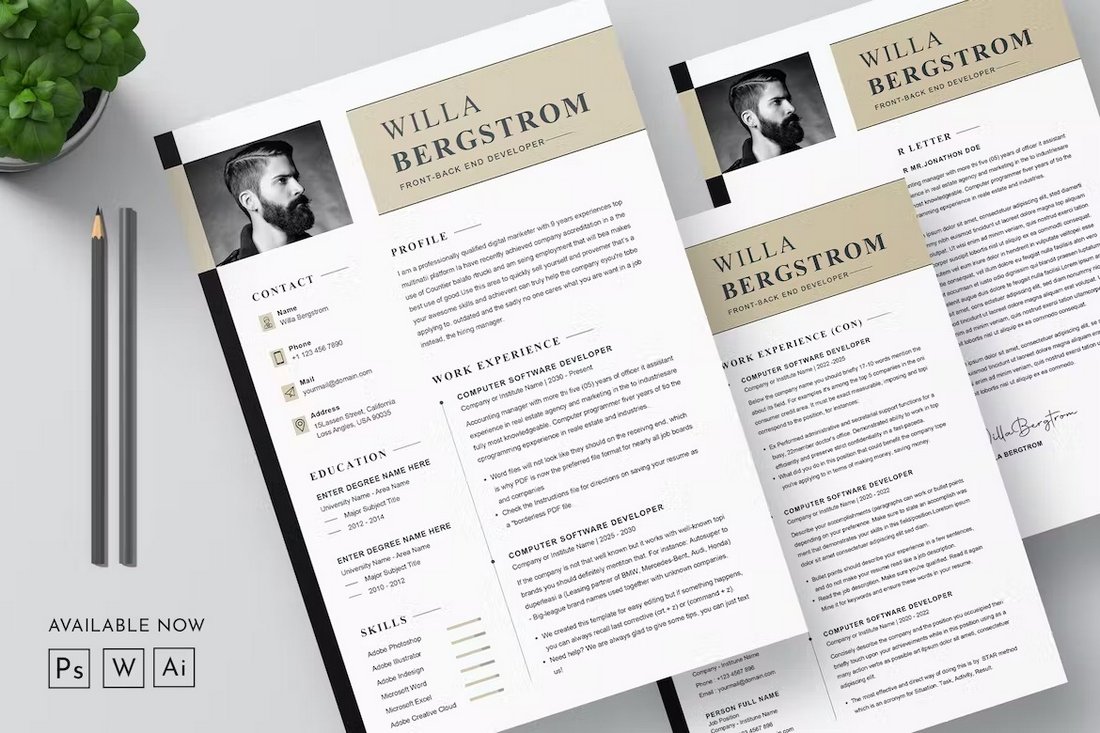 Minimal Resume Template for Developers