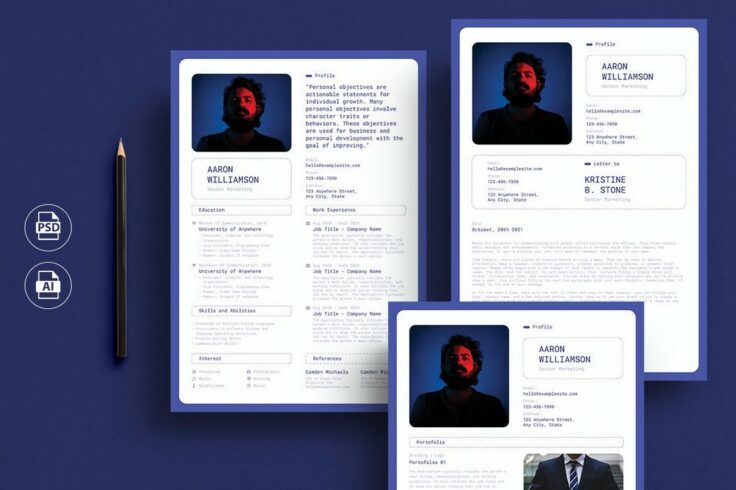 View Information about Quirky Dark Resume Template