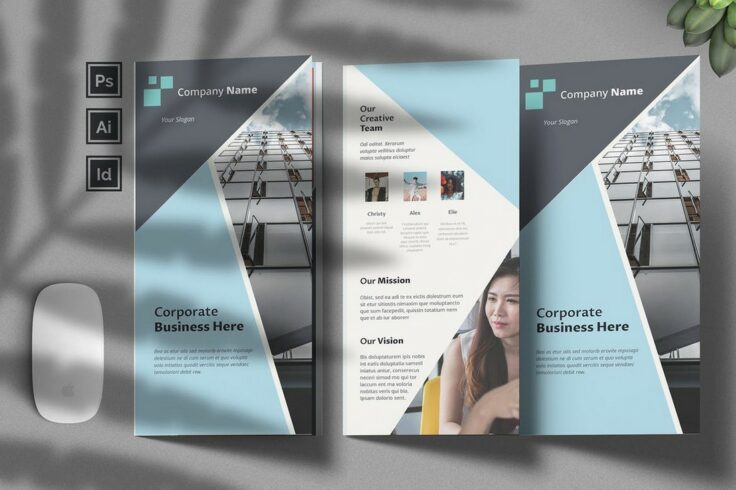 View Information about Corporate Tri-Fold Brochure Template