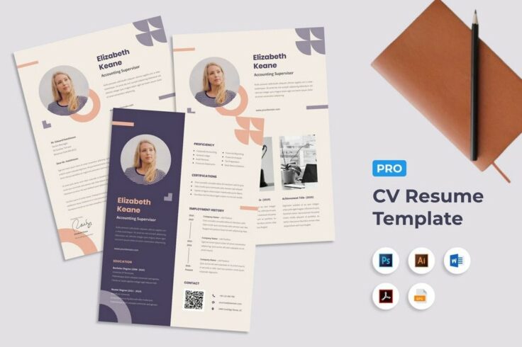 View Information about Pro Pastel Abstract Resume Template