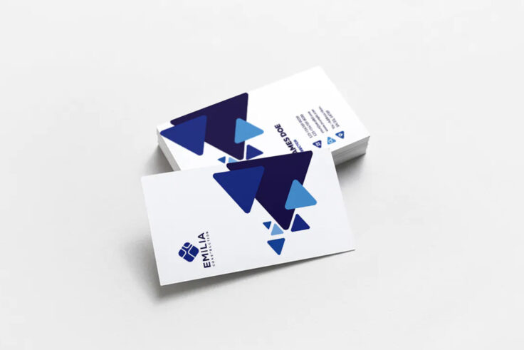 View Information about Modern Triangle Business Card Template