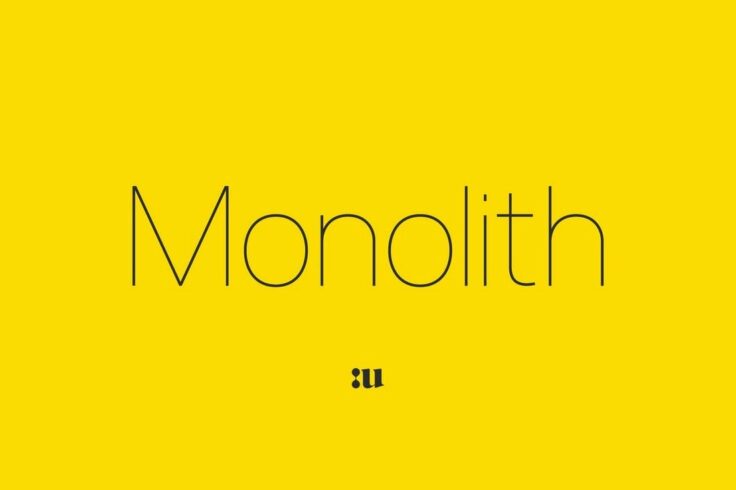 View Information about Monolith – Minimal Sans Font