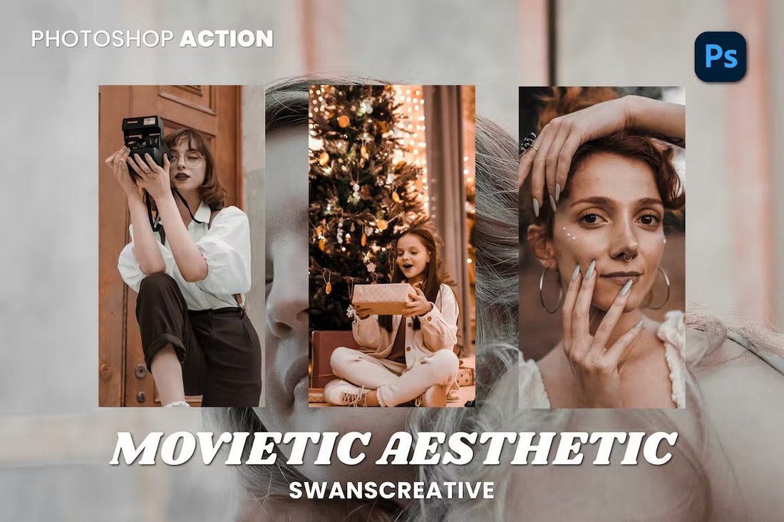 Movietic Aesthetic Portrait Photoshop Action