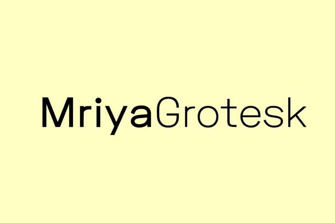 Mriya Grotesk Sans-Serif Font