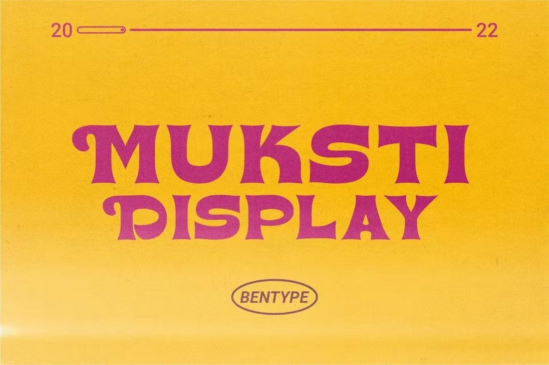 MUKSTI - Bold 70s Style Font
