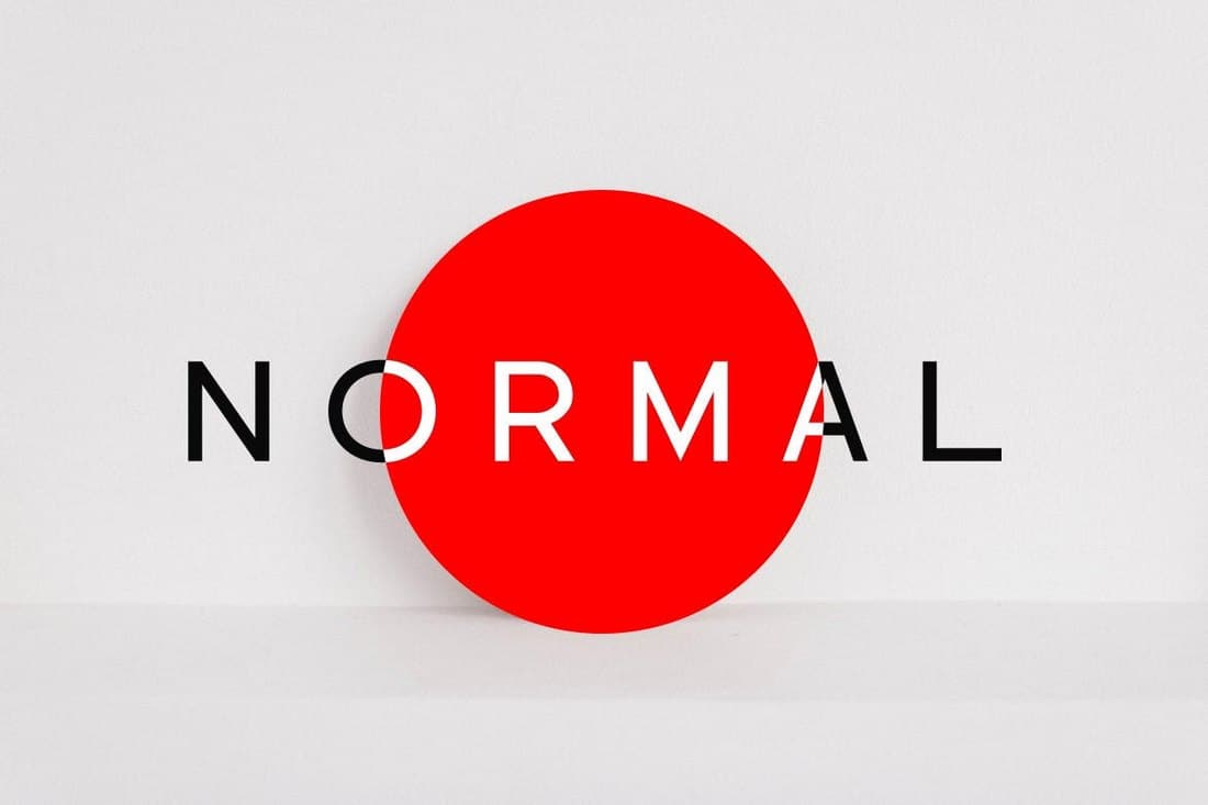 NORMAL Minimal Sans Serif Font