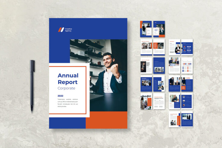 View Information about Modern Annual Report Brochure