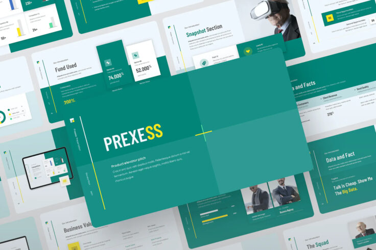 View Information about Prexess Startup Pitch Deck Template