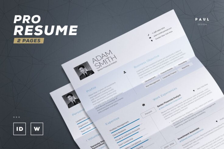 View Information about Professional Clean Resume Template