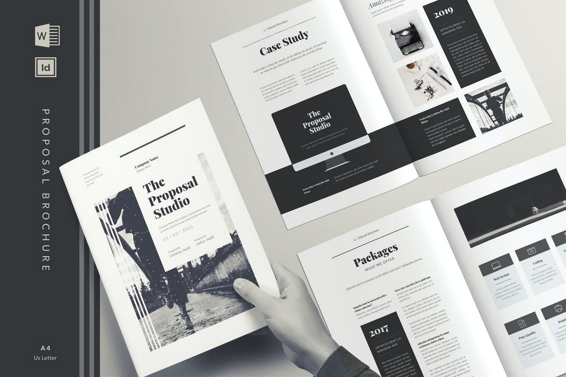 Project Proposal Brochure Template for Word