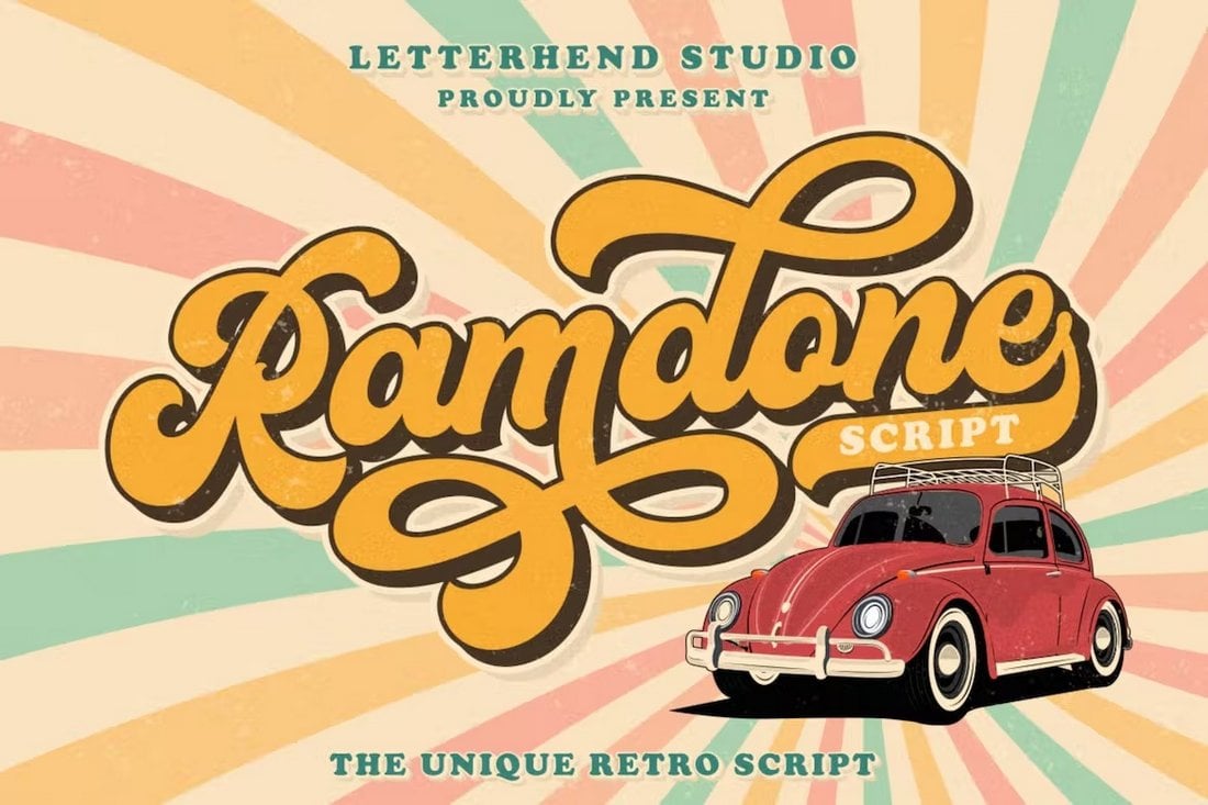 Ramdone - 70s Retro Script Font