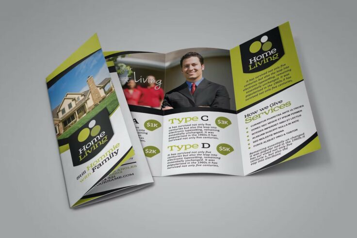 View Information about Home Living Brochure Template
