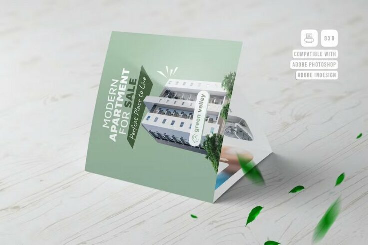 View Information about Real Estate Square Brochure Template